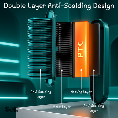 Electric Hair Straightener Comb Brush