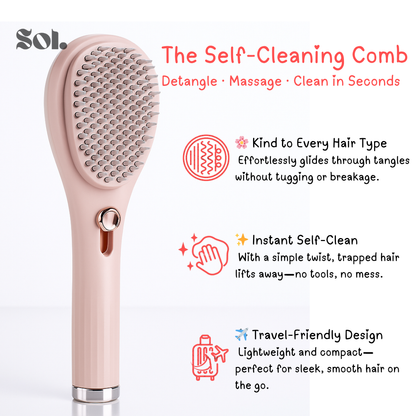 Self Cleaning Hair Brush